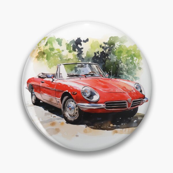 Item preview, 1974 Spider Classic Car Watercolor Art  designed and sold by StefNomadLife.