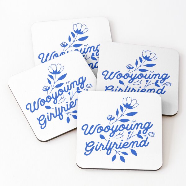 Item preview, ATEEZ ATINY Wooyoung girlfriend typography kpop Morcaworks designed and sold by Morcawork.
