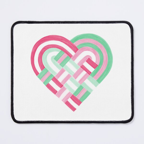 Item preview, Woven Heart Abrosexual Pride Flag Pink Green designed and sold by JoyfulJen.