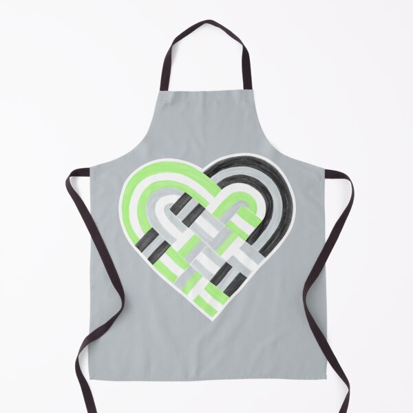 Item preview, Woven Heart Agender Pride Flag Green Gray Black designed and sold by JoyfulJen.