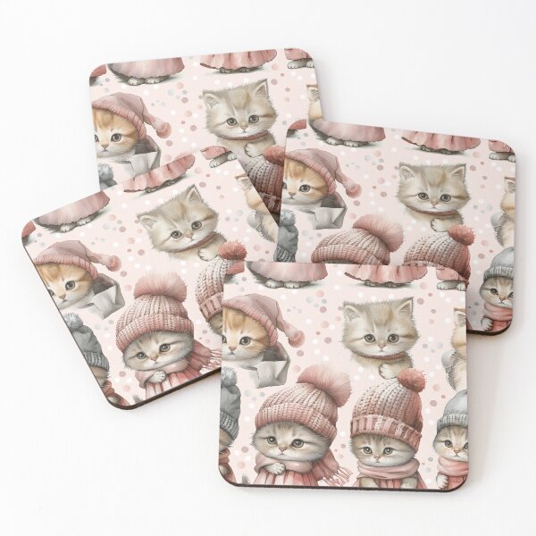 Item preview, Cute cats in pastel colors designed and sold by fuzzyfox.