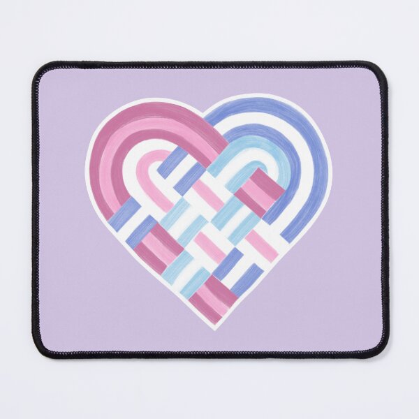 Item preview, Woven Heart Bigender Pride Flag Pink Purple Blue designed and sold by JoyfulJen.