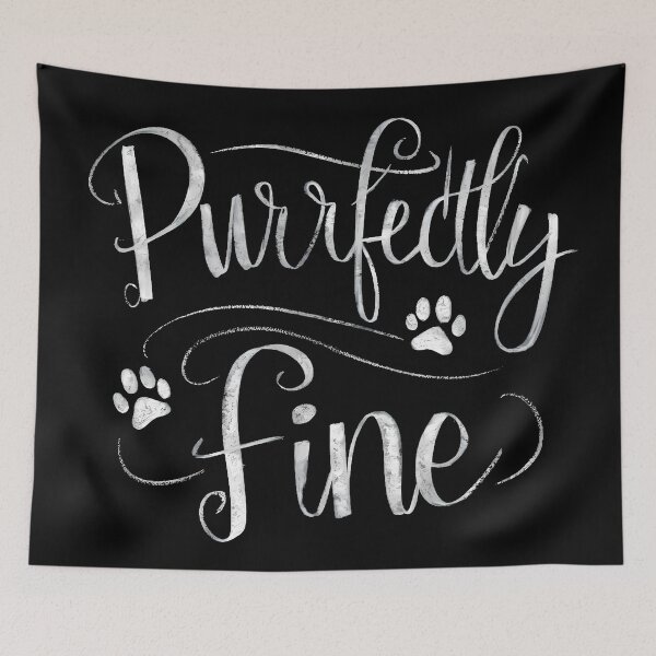 Item preview, Purrfectly Fine designed and sold by decorwonders.