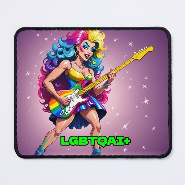 Item preview, Trans gay pride guitarist designed and sold by Artbellachi.