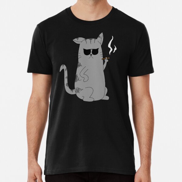 Smoking Cat T Shirts Redbubble