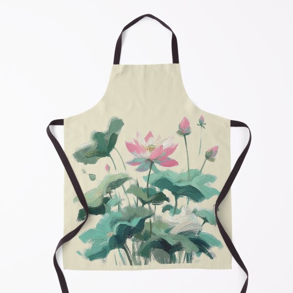Item preview, Lotus Flowers Bloom in Summer designed and sold by EllyArtStudio.