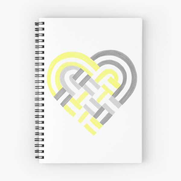 Item preview, Woven Heart Demigender Pride Flag Yellow Gray White designed and sold by JoyfulJen.