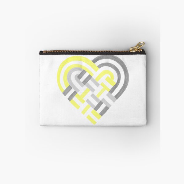 Item preview, Woven Heart Demigender Pride Flag Yellow Gray White designed and sold by JoyfulJen.