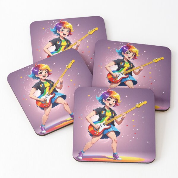 Item preview, Gay pride guitarist designed and sold by Artbellachi.