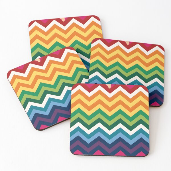 Item preview, Zigzag lines with LGBTQ+ flag colors designed and sold by BlackCatspet1.