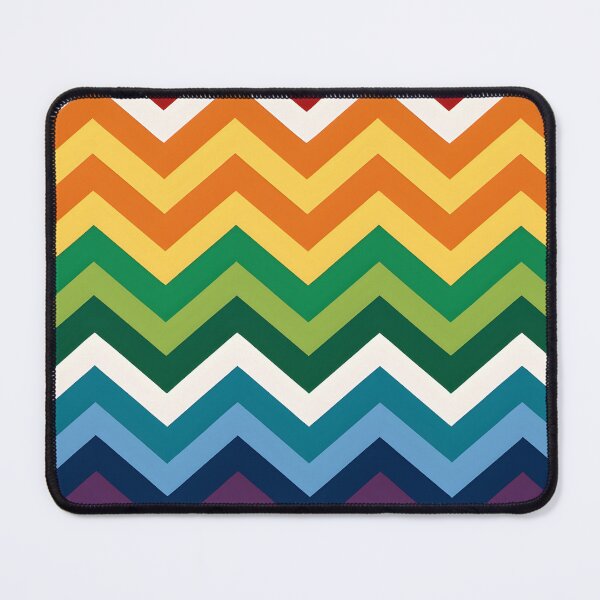 Item preview, Zigzag lines with LGBTQ+ flag colors designed and sold by BlackCatspet1.