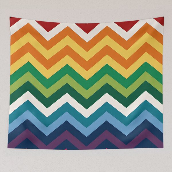 Item preview, Zigzag lines with LGBTQ+ flag colors designed and sold by BlackCatspet1.