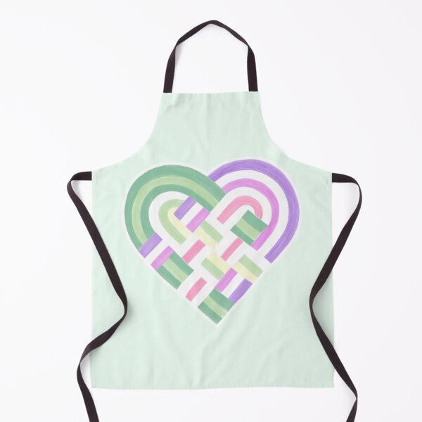Item preview, Woven Heart Genderfae Pride Flag Green Purple Pink designed and sold by JoyfulJen.