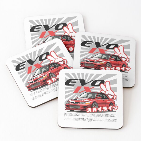Item preview, Kawaii Cute Red Mitsubishi Evo 9 IX  designed and sold by Blitzcrew.Co.