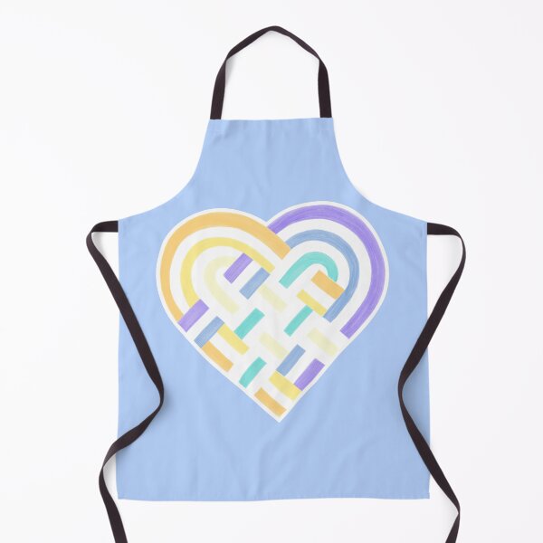 Item preview, Woven Heart Genderfaun Pride Flag Yellow Green Blue Purple designed and sold by JoyfulJen.