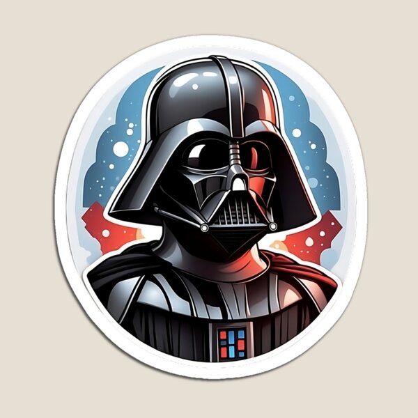 Vista previa del artículo con la obra «Darth Vader», diseñado y vendido por StickersNPeels.