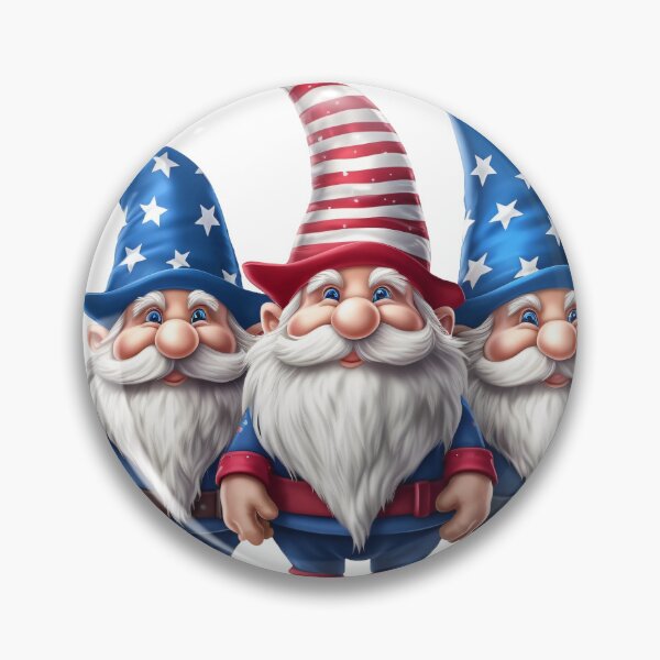 Item preview, 4th July gnomes in red and blue gift designed and sold by BlushRoses7.