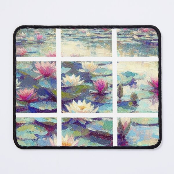 Item preview, Lotus Pond in Summer designed and sold by EllyArtStudio.