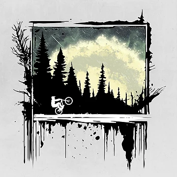 Artwork thumbnail, Forest MTB Rider. Forest Riders by tabemisa