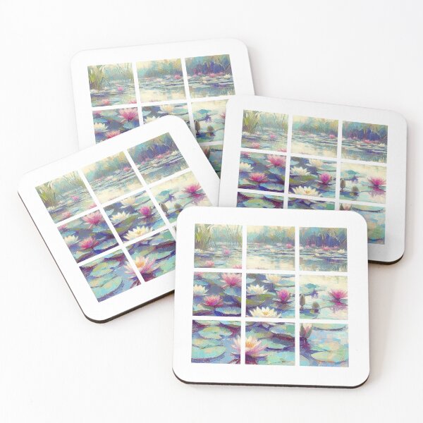 Item preview, Lotus Pond in Summer designed and sold by EllyArtStudio.