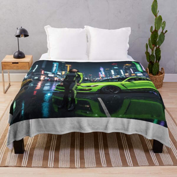 Item preview, Tuned Mustang GT in green with racing driver designed and sold by Salimgor Hangaround Music.