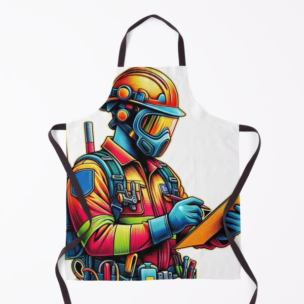 Item preview, Colorful illustration of an occupational safety specialist in action from Rafal Markowski Training Center designed and sold by RafalMarkowski.