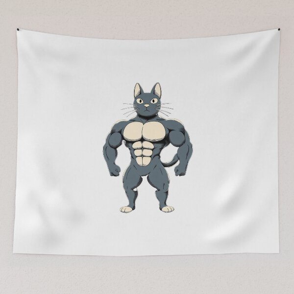 Item preview, Muscle Bodybuilder Gym Cat designed and sold by cutenesss.
