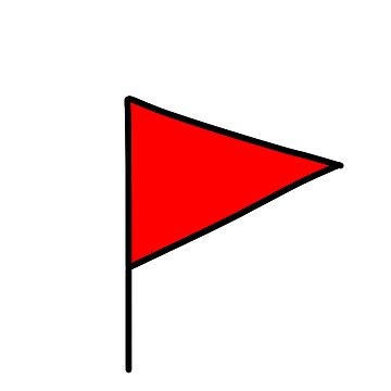 Artwork thumbnail, Red Triangle Flag by AuthRedac