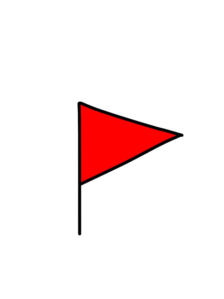 Thumbnail 4 of 4, iPhone Case, Red Triangle Flag designed and sold by AuthRedac.