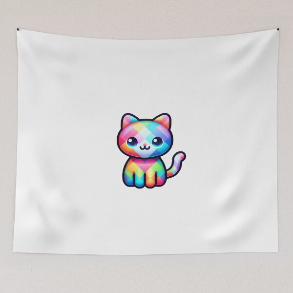 Item preview, Colorful cute cat designed and sold by ModederZukunft.