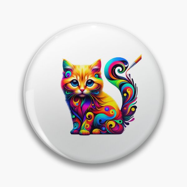 Item preview, Colorful kitten designed and sold by ModederZukunft.