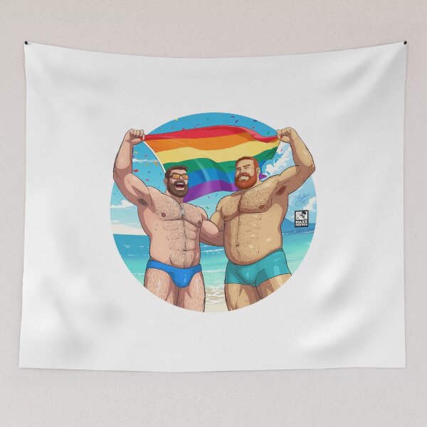 Item preview, Gay Pride Beach designed and sold by MaxxFergus.
