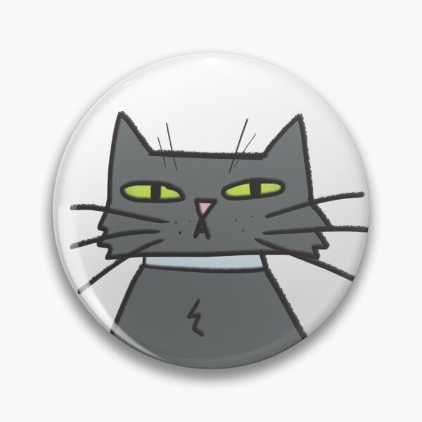 Item preview, ANIMATED CURIOUS BLACK CAT designed and sold by frenzzita.