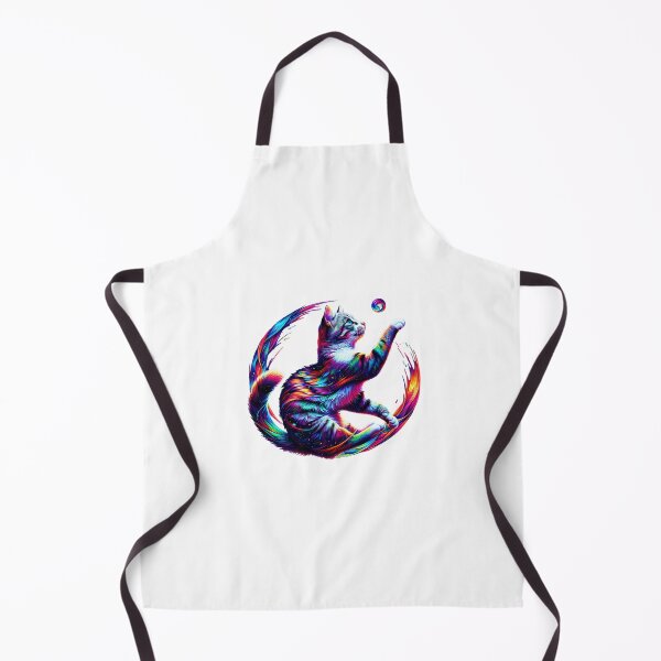 Item preview, Colorful playing cat designed and sold by ModederZukunft.