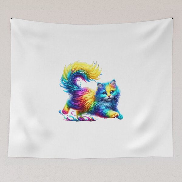 Item preview, Playing colorful cat designed and sold by ModederZukunft.