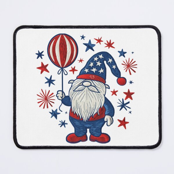 Item preview, 4th July american gnome with balloon gift designed and sold by BlushRoses7.