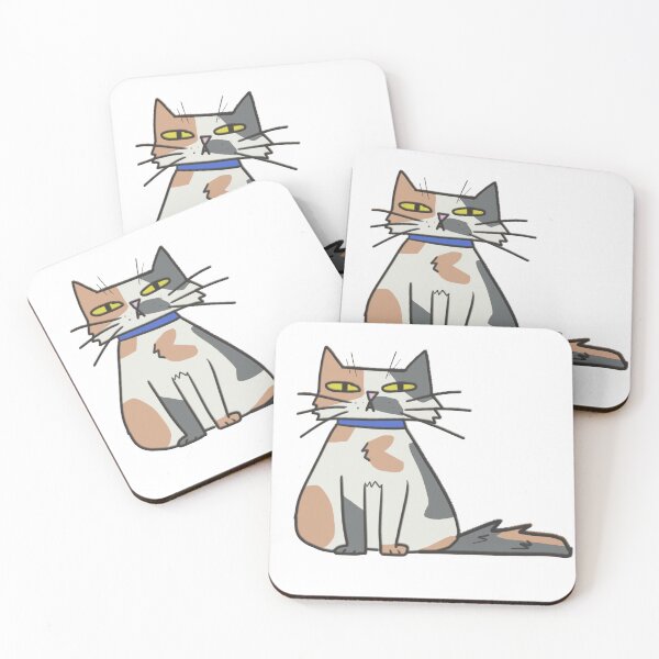 Item preview, ANIMATED CURIOUS TRICOLOR CAT  designed and sold by frenzzita.