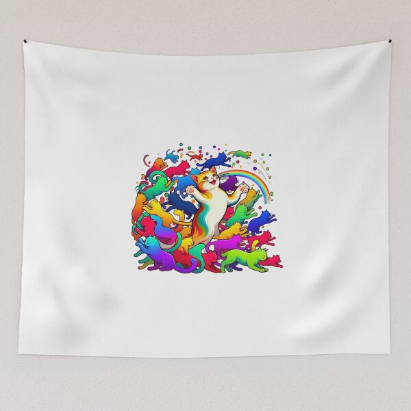 Item preview, Colorful playing cats designed and sold by ModederZukunft.