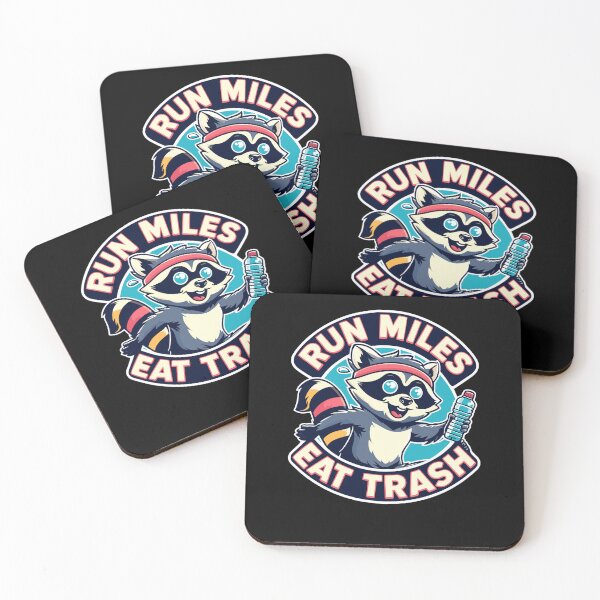 Item preview, Run Miles Eat Trash Funny Raccoon Graphic Art designed and sold by Dressed For  Duty.