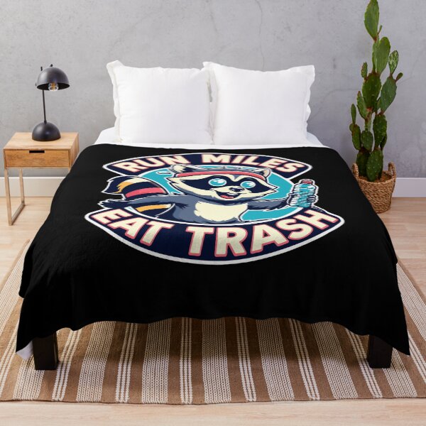Item preview, Run Miles Eat Trash Funny Raccoon Graphic Art designed and sold by Dressed For  Duty.