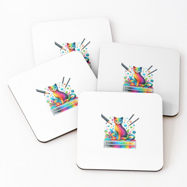Item preview, Colorful cat designed and sold by ModederZukunft.