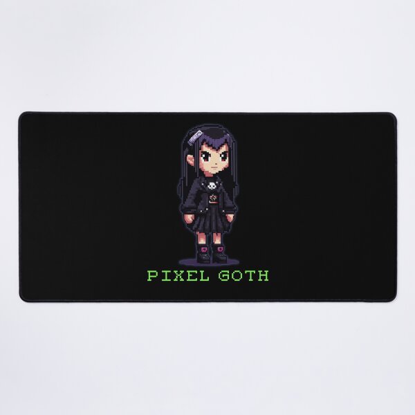Item preview, Pixel Goth Girl, 8 Bit Character, Pixel Art designed and sold by Burn-Ego.