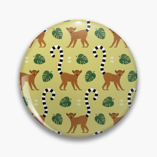 Item preview, Ringtailed lemurs on green designed and sold by reneesillus.