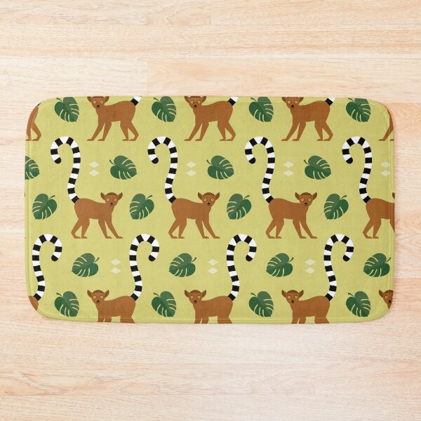 Item preview, Ringtailed lemurs on green designed and sold by reneesillus.