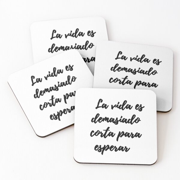 Item preview, La vida es demasiado corta para esperar designed and sold by MarquezShopy.