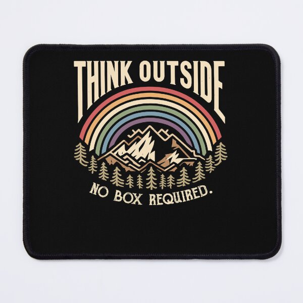 Item preview, Think Outside No Box Required Funny Camping Hiking Nature designed and sold by Dressed For Duty.