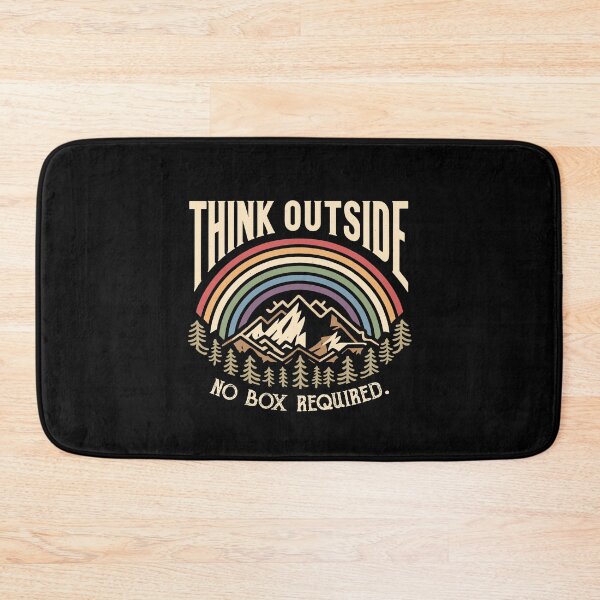 Item preview, Think Outside No Box Required Funny Camping Hiking Nature designed and sold by Dressed For  Duty.