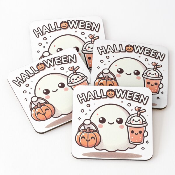 Item preview, Little ghost comes with bubble tea designed and sold by LushRetroBloom.