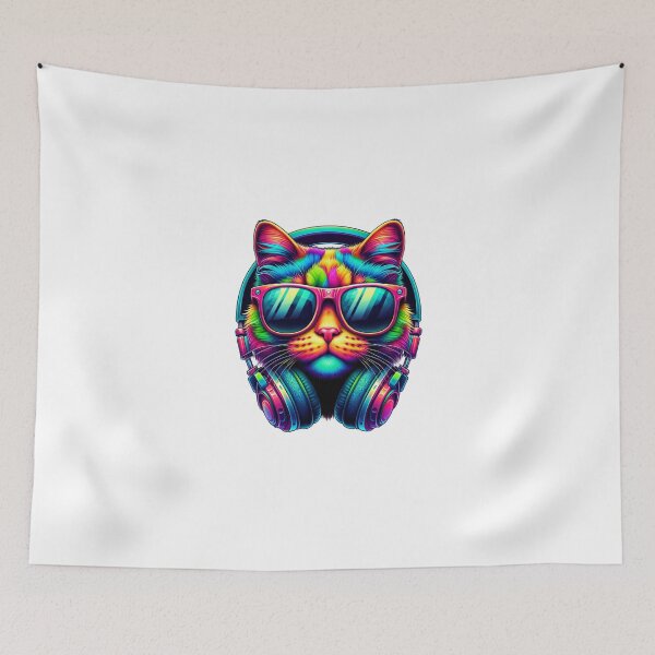 Item preview, Sunglasses and headphone time for the cat designed and sold by ModederZukunft.