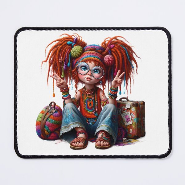 Item preview, Boho girl travelling designed and sold by Ssevi.